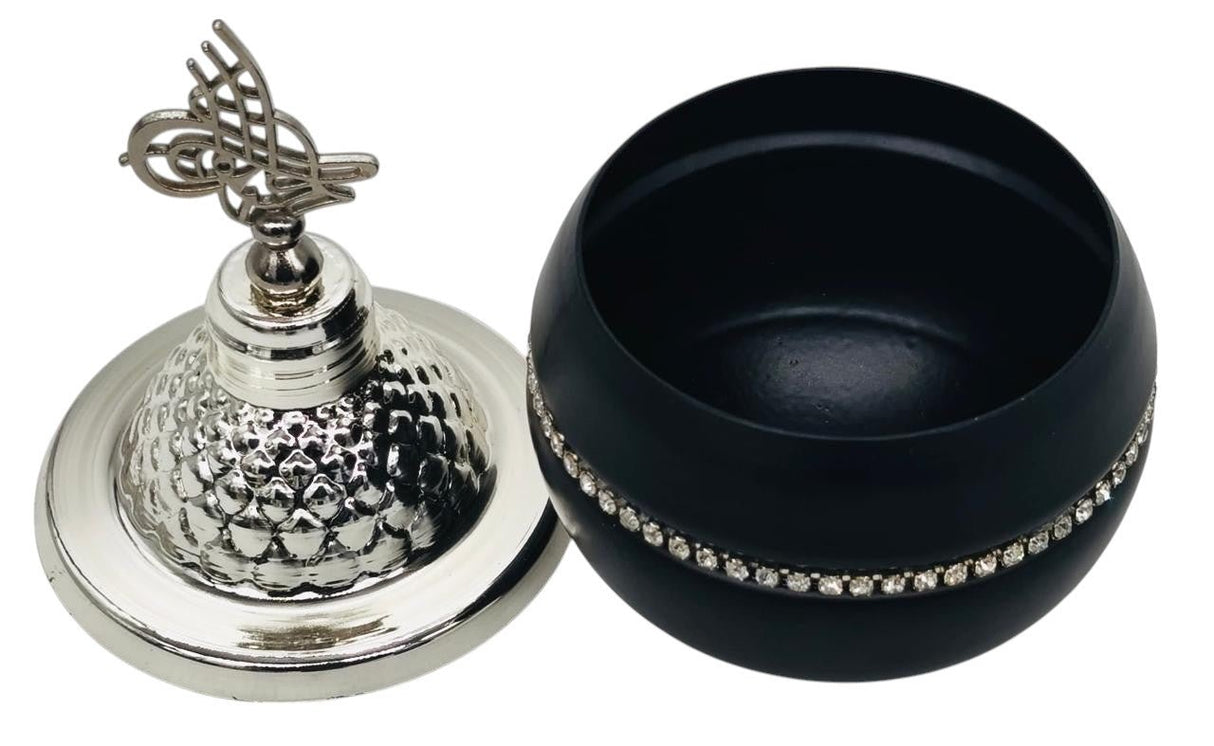 AKDC Round Metal Sugar Pot 15cm*7cm, Black/Silver - Al Kabayel Discount CentreAKDC Round Metal Sugar Pot 15cm*7cm, Black/SilverJars & Food SaversAKDCAl Kabayel Discount Centre