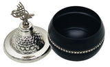 AKDC Round Metal Sugar Pot 15cm*7cm, Black/Silver - Al Kabayel Discount CentreAKDC Round Metal Sugar Pot 15cm*7cm, Black/SilverJars & Food SaversAKDCAl Kabayel Discount Centre