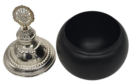 AKDC Round Metal Sugar Pot 20cm*9cm, Black/Silver - Al Kabayel Discount CentreAKDC Round Metal Sugar Pot 20cm*9cm, Black/SilverJars & Food SaversAKDCAl Kabayel Discount Centre