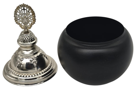 AKDC Round Metal Sugar Pot 20cm*9cm, Black/Silver - Al Kabayel Discount CentreAKDC Round Metal Sugar Pot 20cm*9cm, Black/SilverJars & Food SaversAKDCAl Kabayel Discount Centre