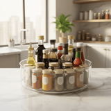 AKDC Round Plastic Rotating Organizer 23cm*8.5cm, Clear & Transparent - Al Kabayel Discount CentreAKDC Round Plastic Rotating Organizer 23cm*8.5cm, Clear & TransparentOrganizers & AccessoriesAKDCAl Kabayel Discount Centre