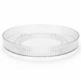 AKDC Round Plastic Stripped Rotating Organizer 27.6cm*5cm, Clear & Transparent - Al Kabayel Discount CentreAKDC Round Plastic Stripped Rotating Organizer 27.6cm*5cm, Clear & TransparentOrganizers & AccessoriesAKDCAl Kabayel Discount Centre