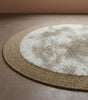 AKDC Round Rattan Rug 100cm – Natural Rattan with Light Brown & Beige Fur Layer, Soft & Stylish Home Décor Piece - Al Kabayel Discount CentreAKDC Round Rattan Rug 100cm – Natural Rattan with Light Brown & Beige Fur Layer, Soft & Stylish Home Décor PieceDoormatsAKDCAl Kabayel Discount Centre