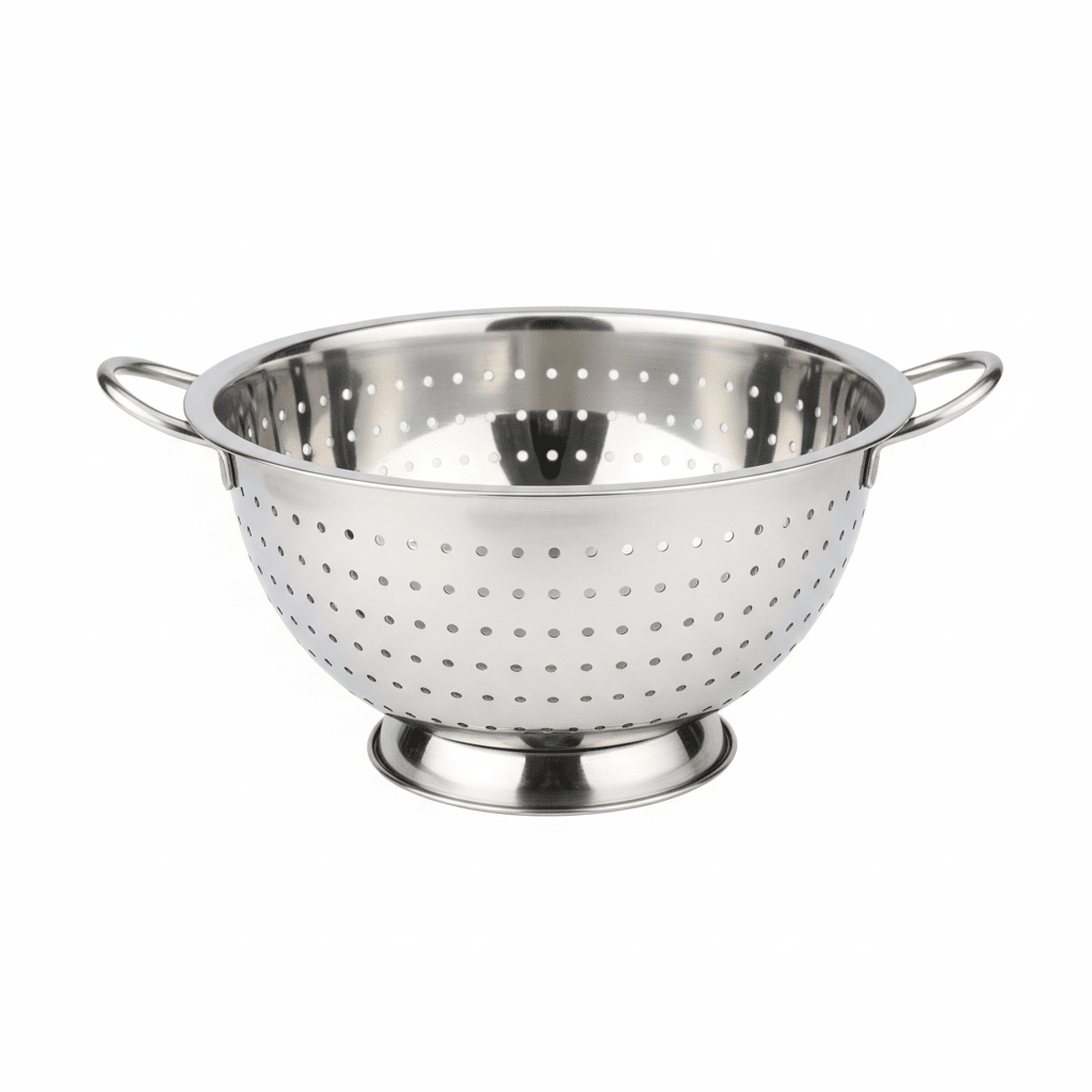 AKDC Round Stainless Steel Colander With Handle - 27cm - Al Kabayel Discount CentreAKDC Round Stainless Steel Colander With Handle - 27cmKitchen Utensils & GadgetsAKDCAl Kabayel Discount Centre