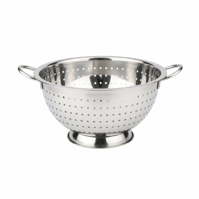 AKDC Round Stainless Steel Colander With Handle - 27cm - Al Kabayel Discount CentreAKDC Round Stainless Steel Colander With Handle - 27cmKitchen Utensils & GadgetsAKDCAl Kabayel Discount Centre