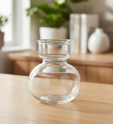 AKDC Round Transparent Glass Vase – 18.5 cm Clear Decorative Flower Holder - Al Kabayel Discount CentreAKDC Round Transparent Glass Vase – 18.5 cm Clear Decorative Flower HolderFlower/Plant PotsAKDCAl Kabayel Discount Centre