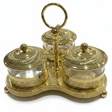AKDC Royal Gold 3 - Piece Candy & Condiment Jar Set | Ornate Metal & Glass | 20×15 cm - Al Kabayel Discount CentreAKDC Royal Gold 3 - Piece Candy & Condiment Jar Set | Ornate Metal & Glass | 20×15 cmJars & Food SaversAKDCAl Kabayel Discount Centre