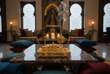 AKDC Royal Majlis Rectangular Golden Incense Burner Set | Ornate Metal & Glass Bakhoor Tray Set | 35×25cm | Luxury Arabic Home Fragrance Collection - Al Kabayel Discount CentreAKDC Royal Majlis Rectangular Golden Incense Burner Set | Ornate Metal & Glass Bakhoor Tray Set | 35×25cm | Luxury Arabic Home Fragrance CollectionIncense BurnerAKDCAl Kabayel Discount Centre