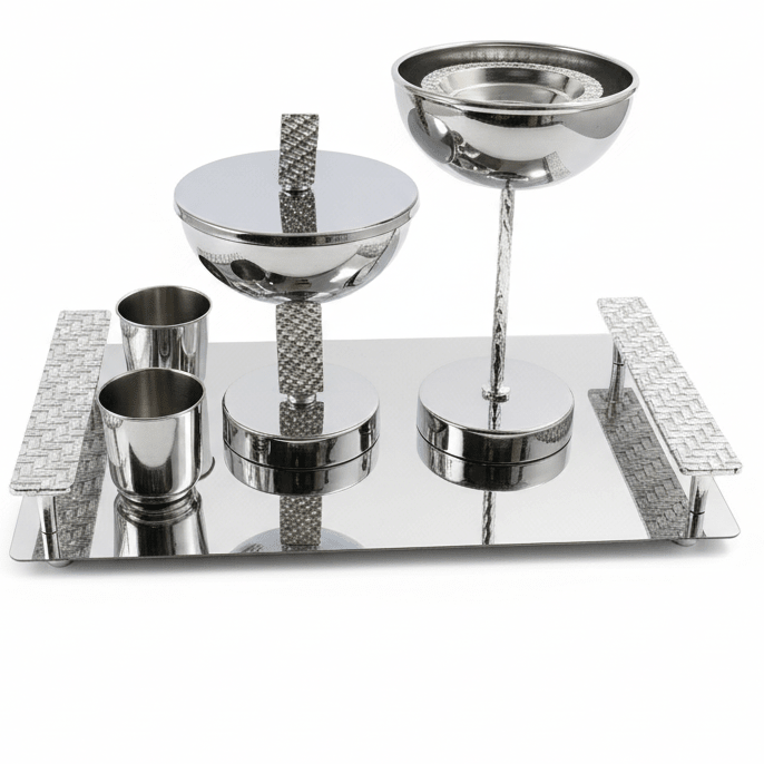 AKDC Royal Rectangular Silver Metal Incense Burner Set | 30×17cm Majlis Collection - Al Kabayel Discount CentreAKDC Royal Rectangular Silver Metal Incense Burner Set | 30×17cm Majlis CollectionIncense BurnerAKDCAl Kabayel Discount Centre