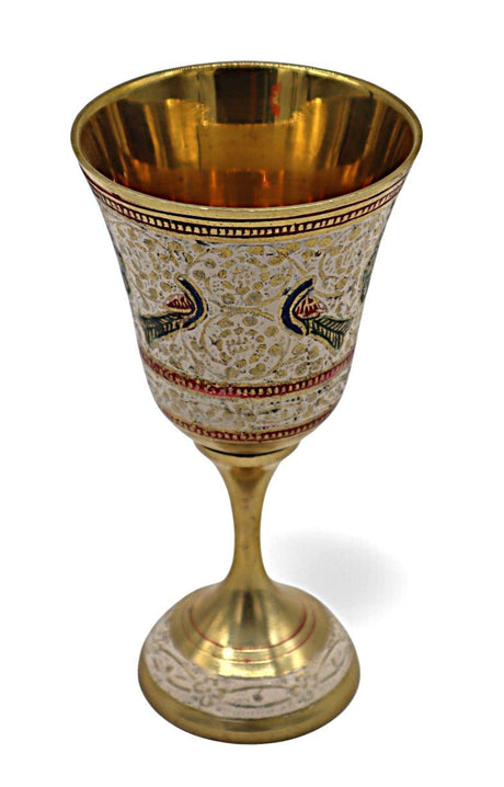 AKDC Royal Wine Brass Glass – Gold - Finish Decorative Vintage Drinkware Goblet, 16×8 cm - Al Kabayel Discount CentreAKDC Royal Wine Brass Glass – Gold - Finish Decorative Vintage Drinkware Goblet, 16×8 cmDrinkware SetsAKDCAl Kabayel Discount Centre