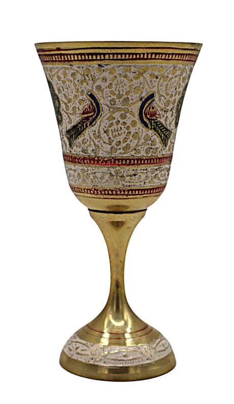 AKDC Royal Wine Brass Glass – Gold - Finish Decorative Vintage Drinkware Goblet, 16×8 cm - Al Kabayel Discount CentreAKDC Royal Wine Brass Glass – Gold - Finish Decorative Vintage Drinkware Goblet, 16×8 cmDrinkware SetsAKDCAl Kabayel Discount Centre