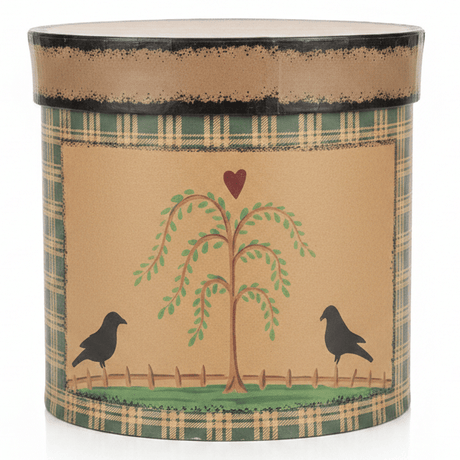 AKDC Rustic Kraft Round Cardboard Gift Box with Folk Art Willow Tree Design Lid for Handmade Gifts, Crafts & Storage – 14.5×14.5 cm - Al Kabayel Discount CentreAKDC Rustic Kraft Round Cardboard Gift Box with Folk Art Willow Tree Design Lid for Handmade Gifts, Crafts & Storage – 14.5×14.5 cmPacking & Wrapping SuppliesAKDCAl Kabayel Discount Centre