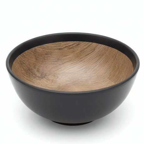 AKDC Rustic Wood Print Black Round Melamine Rice Bowl 4.5 Inch Small Serving Bowl for Rice Snacks and Sides - Al Kabayel Discount CentreAKDC Rustic Wood Print Black Round Melamine Rice Bowl 4.5 Inch Small Serving Bowl for Rice Snacks and SidesBowlsAKDCAl Kabayel Discount Centre
