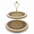 AKDC Rustic Wooden Two - Tier Cake Stand with Natural Finish for Dessert and Pastry Display – 25×24×18 cm - Al Kabayel Discount CentreAKDC Rustic Wooden Two - Tier Cake Stand with Natural Finish for Dessert and Pastry Display – 25×24×18 cmServing TraysAKDCAl Kabayel Discount Centre