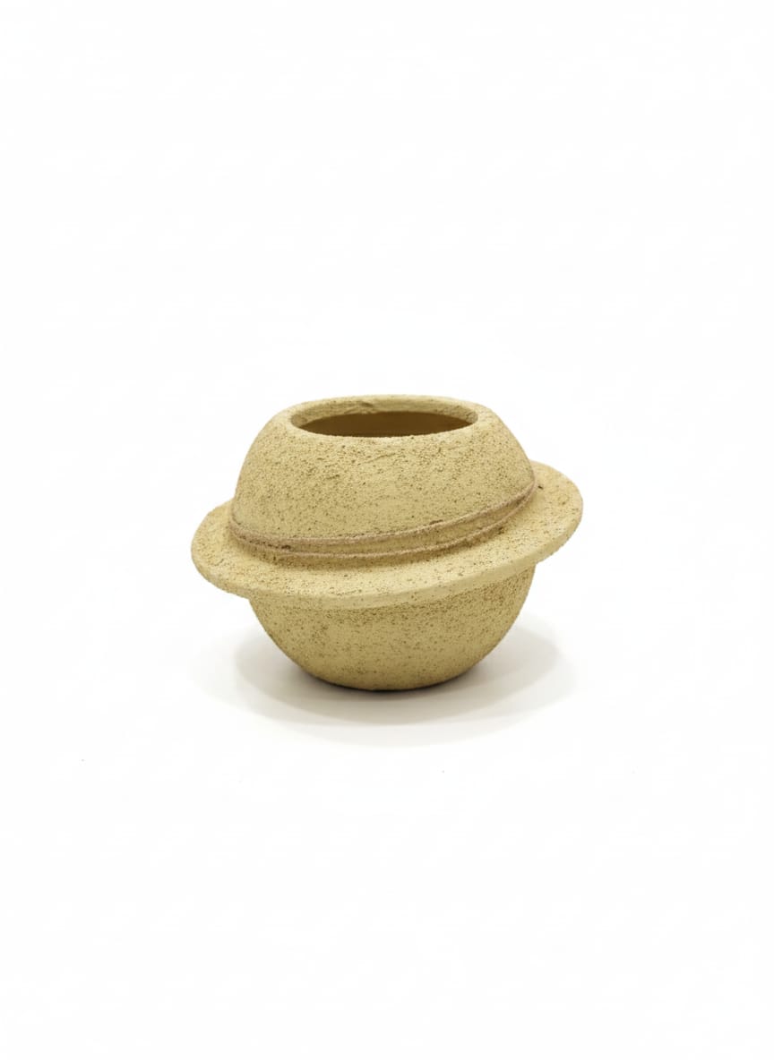 AKDC Sculpted Clay Plant Pot – Beige Color – 11×17 cm – Creative Unique Shape - Al Kabayel Discount CentreAKDC Sculpted Clay Plant Pot – Beige Color – 11×17 cm – Creative Unique ShapeFlower/Plant PotsAKDCAl Kabayel Discount Centre