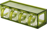 AKDC Seasoning Box/Container 4 Section, Green - Al Kabayel Discount CentreAKDC Seasoning Box/Container 4 Section, GreenJars & Food SaversAKDCAl Kabayel Discount Centre