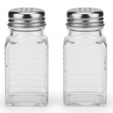 AKDC Set of 2 Clear Glass Salt & Pepper Shakers with Metal Lid for Dining Table & Kitchen Organization – 75ml Each - Al Kabayel Discount CentreAKDC Set of 2 Clear Glass Salt & Pepper Shakers with Metal Lid for Dining Table & Kitchen Organization – 75ml EachKitchen Utensils & GadgetsAKDCAl Kabayel Discount Centre