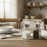 AKDC Set of 2 Clear Glass Salt & Pepper Shakers with Metal Lid for Dining Table & Kitchen Organization – 75ml Each - Al Kabayel Discount CentreAKDC Set of 2 Clear Glass Salt & Pepper Shakers with Metal Lid for Dining Table & Kitchen Organization – 75ml EachKitchen Utensils & GadgetsAKDCAl Kabayel Discount Centre