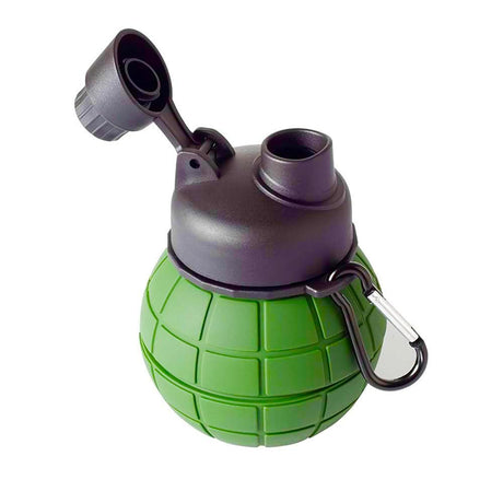 AKDC Silicone Expandable Water Bottle 500ml, Granade Shaped, Green - Al Kabayel Discount CentreAKDC Silicone Expandable Water Bottle 500ml, Granade Shaped, GreenWater BottlesAKDCAl Kabayel Discount Centre
