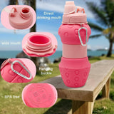 AKDC Silicone Expandable Water Bottle 500ml, Strawberry Shaped, Green - Al Kabayel Discount CentreAKDC Silicone Expandable Water Bottle 500ml, Strawberry Shaped, GreenWater BottlesAKDCAl Kabayel Discount Centre