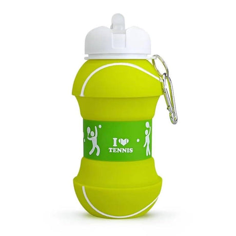 AKDC Silicone Expandable Water Bottle 500ml, Tennis Ball Shaped, Green - Al Kabayel Discount CentreAKDC Silicone Expandable Water Bottle 500ml, Tennis Ball Shaped, GreenWater BottlesAKDCAl Kabayel Discount Centre