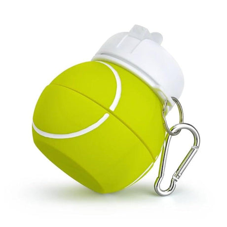 AKDC Silicone Expandable Water Bottle 500ml, Tennis Ball Shaped, Green - Al Kabayel Discount CentreAKDC Silicone Expandable Water Bottle 500ml, Tennis Ball Shaped, GreenWater BottlesAKDCAl Kabayel Discount Centre