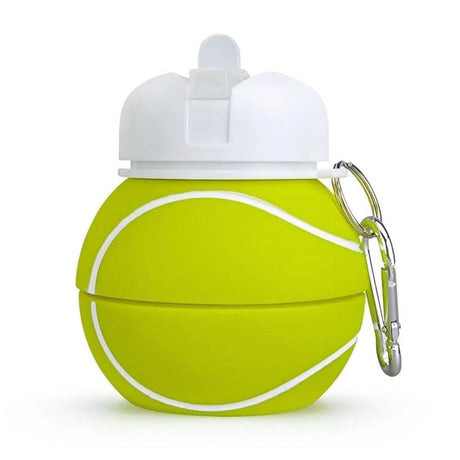AKDC Silicone Expandable Water Bottle 500ml, Tennis Ball Shaped, Green - Al Kabayel Discount CentreAKDC Silicone Expandable Water Bottle 500ml, Tennis Ball Shaped, GreenWater BottlesAKDCAl Kabayel Discount Centre