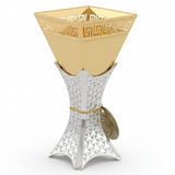 AKDC Silver and Gold Metal Incense Burner Luxury Decorative Burner 20cm - Al Kabayel Discount CentreAKDC Silver and Gold Metal Incense Burner Luxury Decorative Burner 20cmIncense BurnerAKDCAl Kabayel Discount Centre