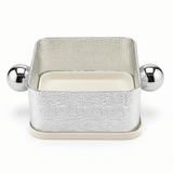 AKDC Silver & Cream Square Candy Pot – Luxury Metal Serving Bowl for Sweets Dates & Chocolates – 14x14 cm - Al Kabayel Discount CentreAKDC Silver & Cream Square Candy Pot – Luxury Metal Serving Bowl for Sweets Dates & Chocolates – 14x14 cmBowlsAKDCAl Kabayel Discount Centre