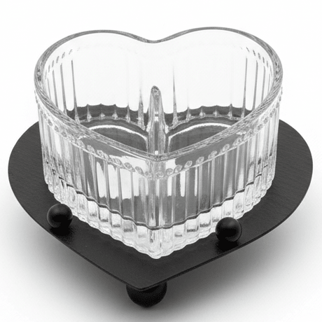 AKDC silver heart shape metal and glass candy bowl 9.5*7.5cm - Al Kabayel Discount CentreAKDC silver heart shape metal and glass candy bowl 9.5*7.5cmJars & Food SaversAKDCAl Kabayel Discount Centre
