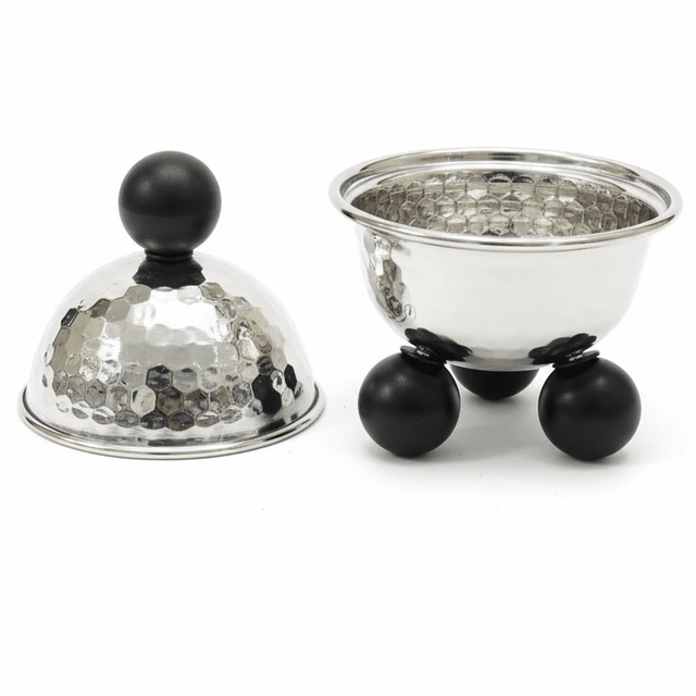 AKDC silver metal candy bowl decorative serving bowl elegant table dish 10cm - Al Kabayel Discount CentreAKDC silver metal candy bowl decorative serving bowl elegant table dish 10cmBowlsAKDCAl Kabayel Discount Centre