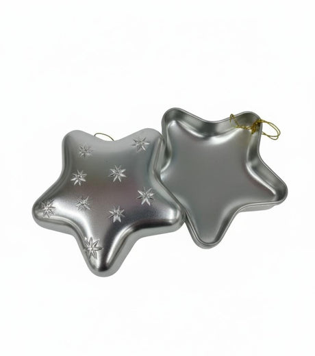 AKDC Silver Star - Shaped Hanging Candy Box 12 cm – Shiny Holiday Decoration & Candy Holder - Al Kabayel Discount CentreAKDC Silver Star - Shaped Hanging Candy Box 12 cm – Shiny Holiday Decoration & Candy HolderHome Décor AccentsAKDCAl Kabayel Discount Centre