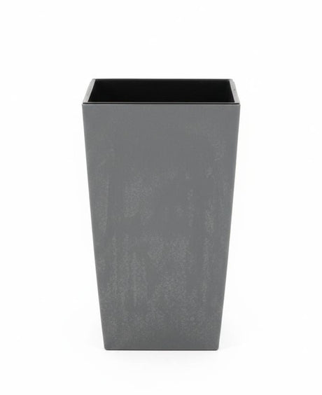 AKDC Slim Gray Plastic Plant Pot – Tall Narrow Decorative Planter – 14×14×27 cm - Al Kabayel Discount CentreAKDC Slim Gray Plastic Plant Pot – Tall Narrow Decorative Planter – 14×14×27 cmFlower/Plant PotsAKDCAl Kabayel Discount Centre