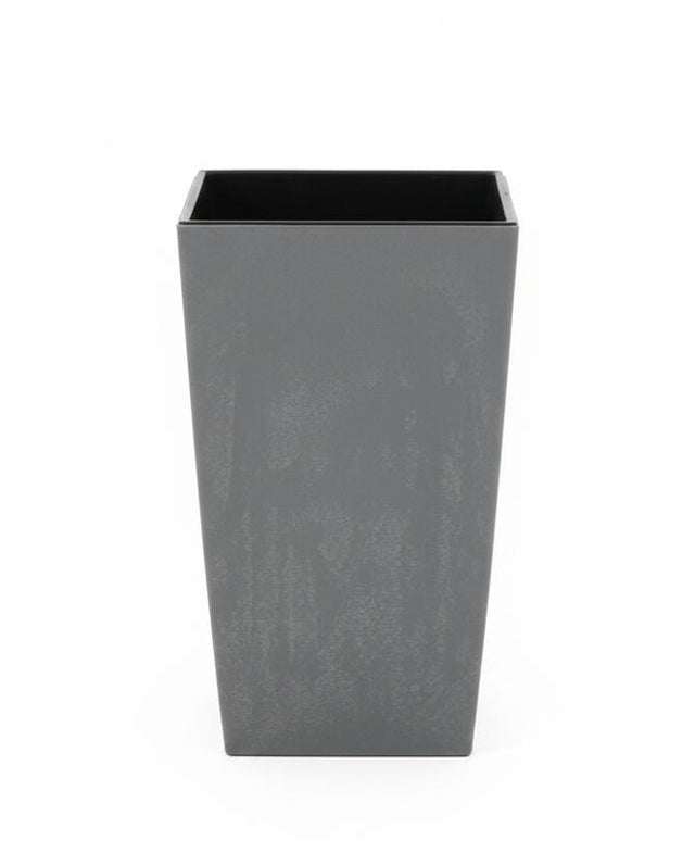 AKDC Slim Gray Plastic Plant Pot – Tall Narrow Decorative Planter – 14×14×27 cm - Al Kabayel Discount CentreAKDC Slim Gray Plastic Plant Pot – Tall Narrow Decorative Planter – 14×14×27 cmFlower/Plant PotsAKDCAl Kabayel Discount Centre
