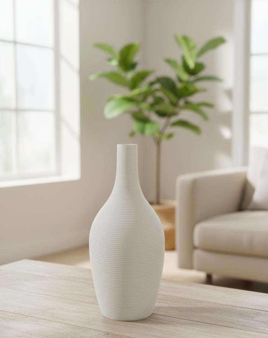 AKDC Slim White Ceramic Minimalist Vase – 22×10 cm - Al Kabayel Discount CentreAKDC Slim White Ceramic Minimalist Vase – 22×10 cmFlower/Plant PotsAKDCAl Kabayel Discount Centre