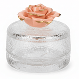 AKDC small glass candy jar with floral lid decorative storage container sweet holder gift item 8cm - Al Kabayel Discount CentreAKDC small glass candy jar with floral lid decorative storage container sweet holder gift item 8cmJars & Food SaversAKDCAl Kabayel Discount Centre