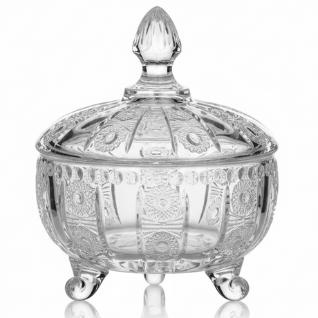 AKDC Small Glass Candy Pot with Lid Cute Mini Storage Jar for Sweets and Treats 8.5 cm - Al Kabayel Discount CentreAKDC Small Glass Candy Pot with Lid Cute Mini Storage Jar for Sweets and Treats 8.5 cmJars & Food SaversAKDCAl Kabayel Discount Centre