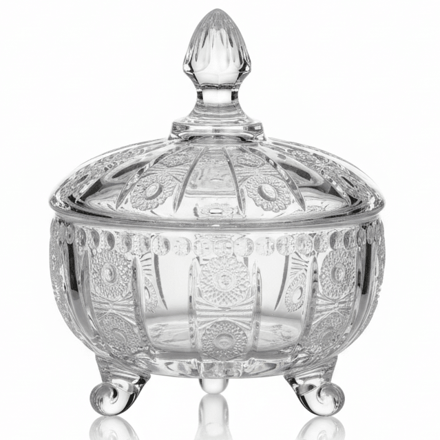 AKDC Small Glass Candy Pot with Lid Cute Mini Storage Jar for Sweets and Treats 8.5 cm - Al Kabayel Discount CentreAKDC Small Glass Candy Pot with Lid Cute Mini Storage Jar for Sweets and Treats 8.5 cmJars & Food SaversAKDCAl Kabayel Discount Centre