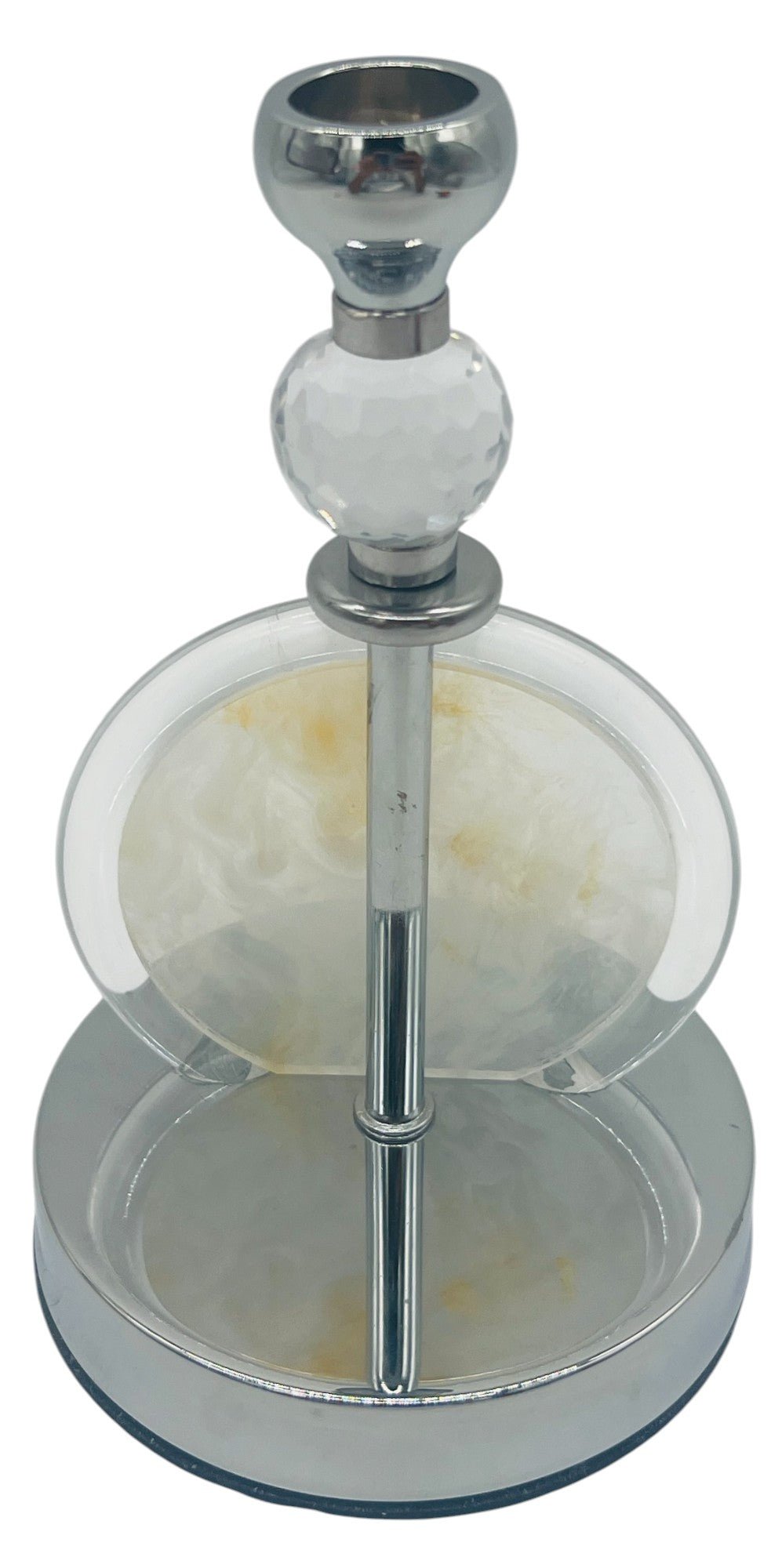 AKDC Smoke Infused Metal and Acrylic Candle Holder 19cm*11.5cm - Al Kabayel Discount CentreAKDC Smoke Infused Metal and Acrylic Candle Holder 19cm*11.5cmHome Décor AccentsAKDCAl Kabayel Discount Centre