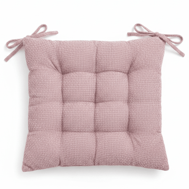 AKDC Soft Cloth Dusty Pink Square Chair Cushion with Ties Comfortable Seat Pad for Dining Chairs Bedroom and Living Room 40 cm - Al Kabayel Discount CentreAKDC Soft Cloth Dusty Pink Square Chair Cushion with Ties Comfortable Seat Pad for Dining Chairs Bedroom and Living Room 40 cmFloor Pillows & CushionsAKDCAl Kabayel Discount Centre