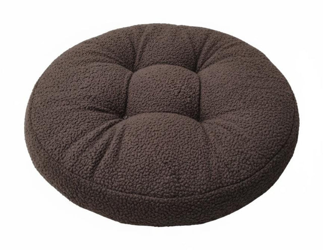 AKDC Soft Plush Round Decorative Cushion for Living Room & Bedroom – Dark Brown Tone, 45 cm - Al Kabayel Discount CentreAKDC Soft Plush Round Decorative Cushion for Living Room & Bedroom – Dark Brown Tone, 45 cmFloor Pillows & CushionsAKDCAl Kabayel Discount Centre