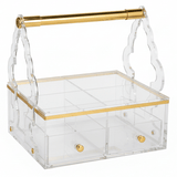 AKDC Square Acrylic 4 Compartment Candy Box Transparent Storage Organizer for Snacks Dry Fruits and Sweets 24 x 24 cm - Al Kabayel Discount CentreAKDC Square Acrylic 4 Compartment Candy Box Transparent Storage Organizer for Snacks Dry Fruits and Sweets 24 x 24 cmServing TraysAKDCAl Kabayel Discount Centre