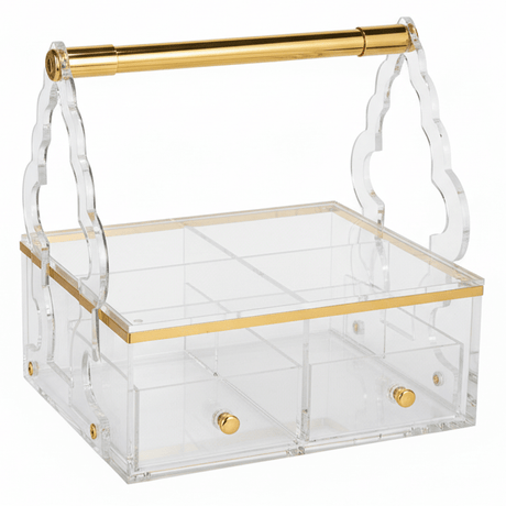 AKDC Square Acrylic 4 Compartment Candy Box Transparent Storage Organizer for Snacks Dry Fruits and Sweets 24 x 24 cm - Al Kabayel Discount CentreAKDC Square Acrylic 4 Compartment Candy Box Transparent Storage Organizer for Snacks Dry Fruits and Sweets 24 x 24 cmServing TraysAKDCAl Kabayel Discount Centre