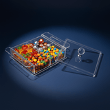 AKDC Square Clear Acrylic 4 Section Candy Organizer Box with Lid Multipurpose Storage Container 24x24x6 cm - Al Kabayel Discount CentreAKDC Square Clear Acrylic 4 Section Candy Organizer Box with Lid Multipurpose Storage Container 24x24x6 cmServing TraysAKDCAl Kabayel Discount Centre