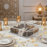 AKDC Square Clear Acrylic 4 Section Candy Organizer Box with Lid Multipurpose Storage Container 24x24x6 cm - Al Kabayel Discount CentreAKDC Square Clear Acrylic 4 Section Candy Organizer Box with Lid Multipurpose Storage Container 24x24x6 cmServing TraysAKDCAl Kabayel Discount Centre