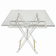 AKDC Square Clear Acrylic Folding Table Set with Gold Metal Support Bars and Arabic Calligraphy Design Elegant 4 - Piece Collection 45x45x47 cm - Al Kabayel Discount CentreAKDC Square Clear Acrylic Folding Table Set with Gold Metal Support Bars and Arabic Calligraphy Design Elegant 4 - Piece Collection 45x45x47 cmOrganizers & AccessoriesAKDCAl Kabayel Discount Centre