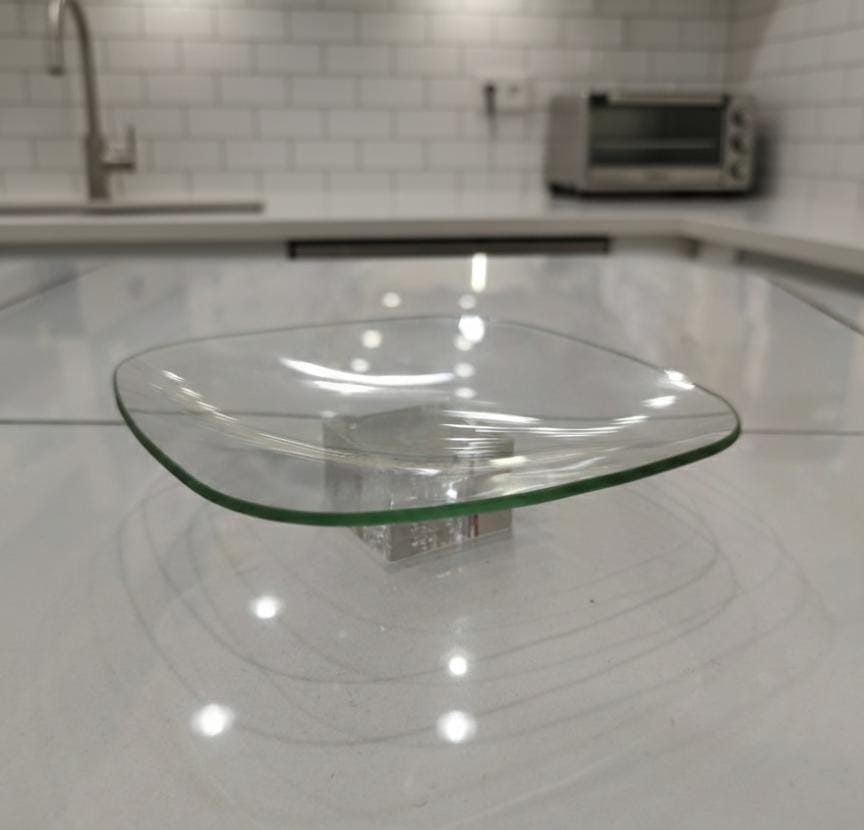 AKDC Square Glass Serving Tray – 18×5 cm Elegant Clear Design, Ideal for Modern Table Presentation - Al Kabayel Discount CentreAKDC Square Glass Serving Tray – 18×5 cm Elegant Clear Design, Ideal for Modern Table PresentationServing TraysAKDCAl Kabayel Discount Centre