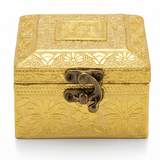 AKDC Square Golden Wooden Jewellery Case with Antique Brass - Tone Metal Latch, Compact Organizer (4 inch) - Al Kabayel Discount CentreAKDC Square Golden Wooden Jewellery Case with Antique Brass - Tone Metal Latch, Compact Organizer (4 inch)Organizers & AccessoriesAKDCAl Kabayel Discount Centre