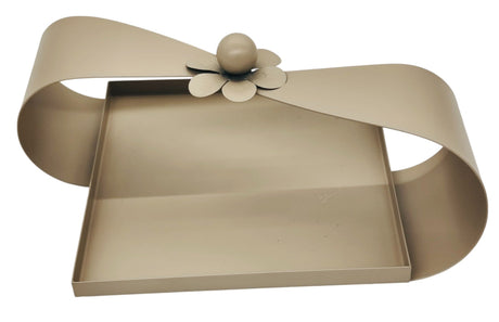 AKDC Square Metal Candy Tray with Handle 30cm*14cm, Beige - Al Kabayel Discount CentreAKDC Square Metal Candy Tray with Handle 30cm*14cm, BeigeServing TraysAKDCAl Kabayel Discount Centre