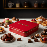 AKDC Square Red Premium Metal Cake Box with Strong Structure for Bakery Packaging 31x31cm - Al Kabayel Discount CentreAKDC Square Red Premium Metal Cake Box with Strong Structure for Bakery Packaging 31x31cmJars & Food SaversAKDCAl Kabayel Discount Centre